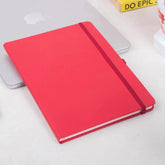 Red Fluct PRO A5 Diary - Work Diary with elastic closure, ideal for tracking goals and organizing tasks in office or personal use.
